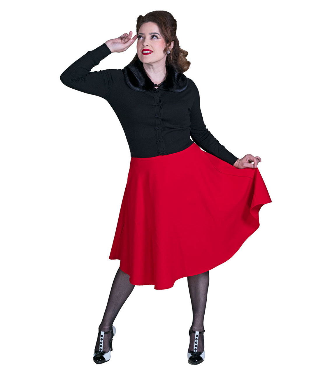 Sassy Thrill  Skirt Red