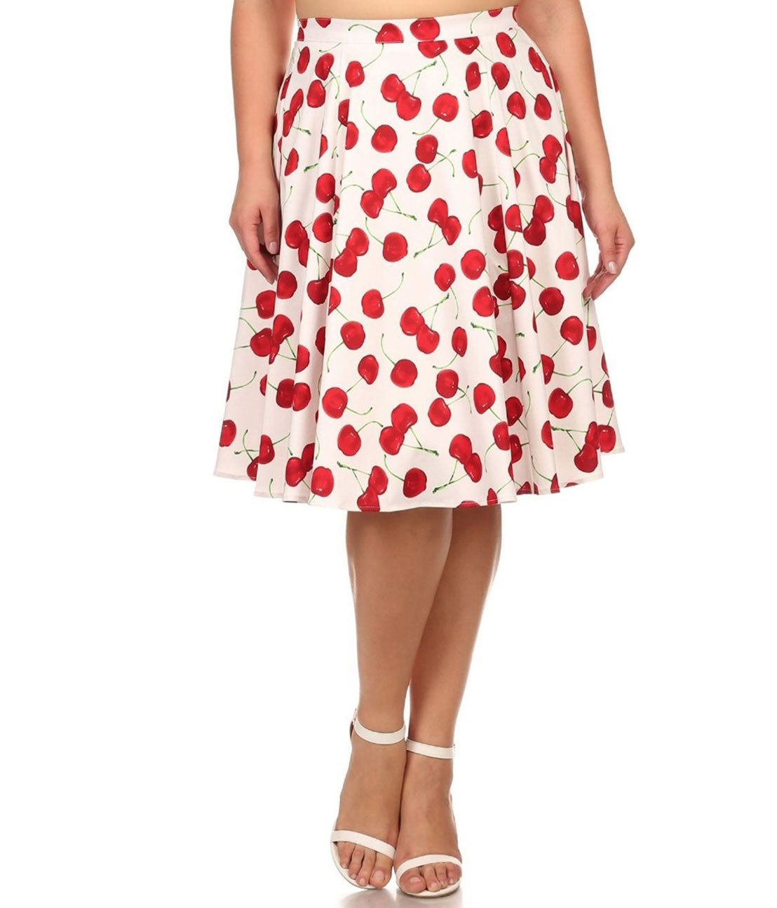 Classic Pinup Clothing E Rose Cherry Skirt B2052423 CH White