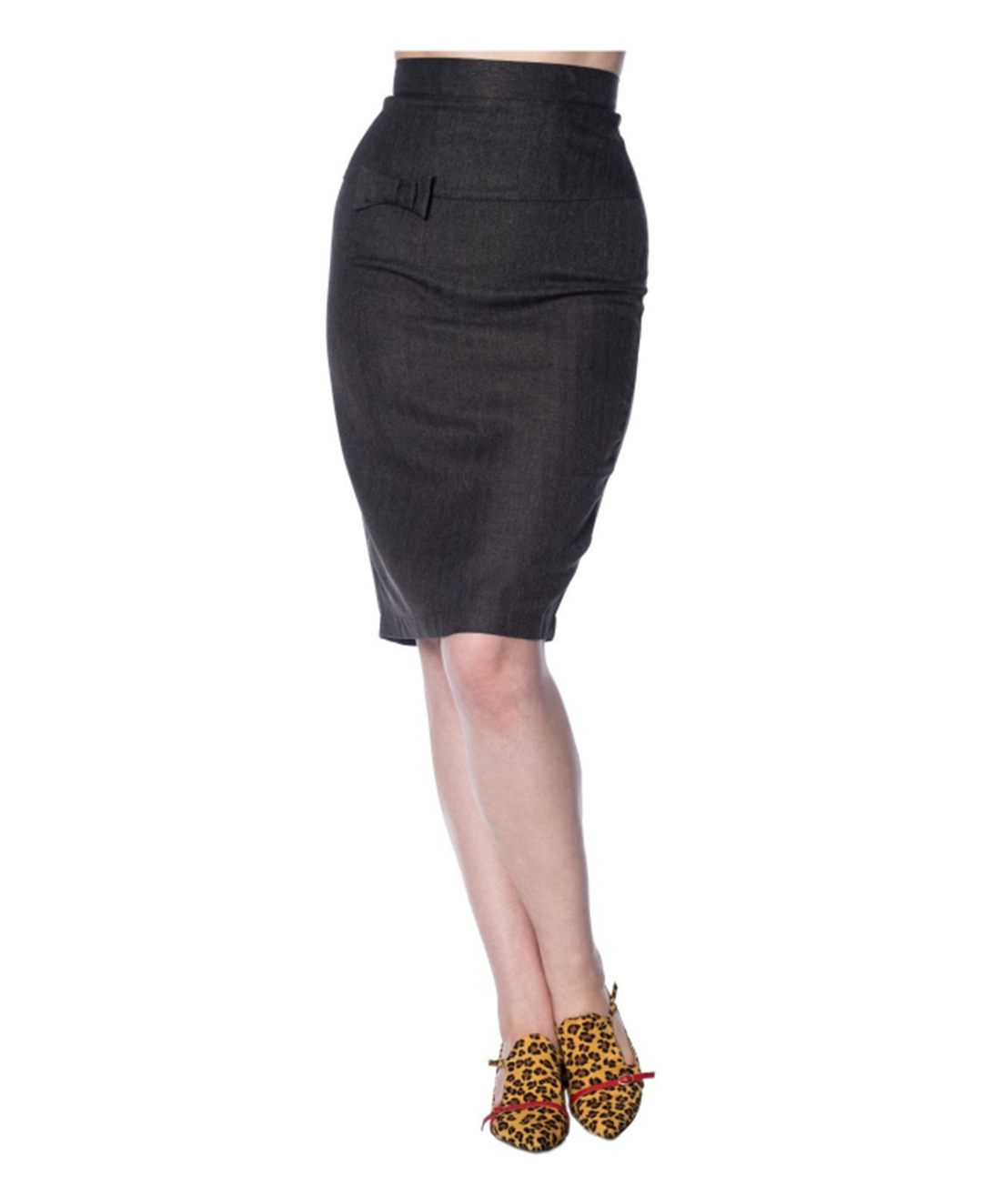 Sassy B Pencil Skirt Charcoal