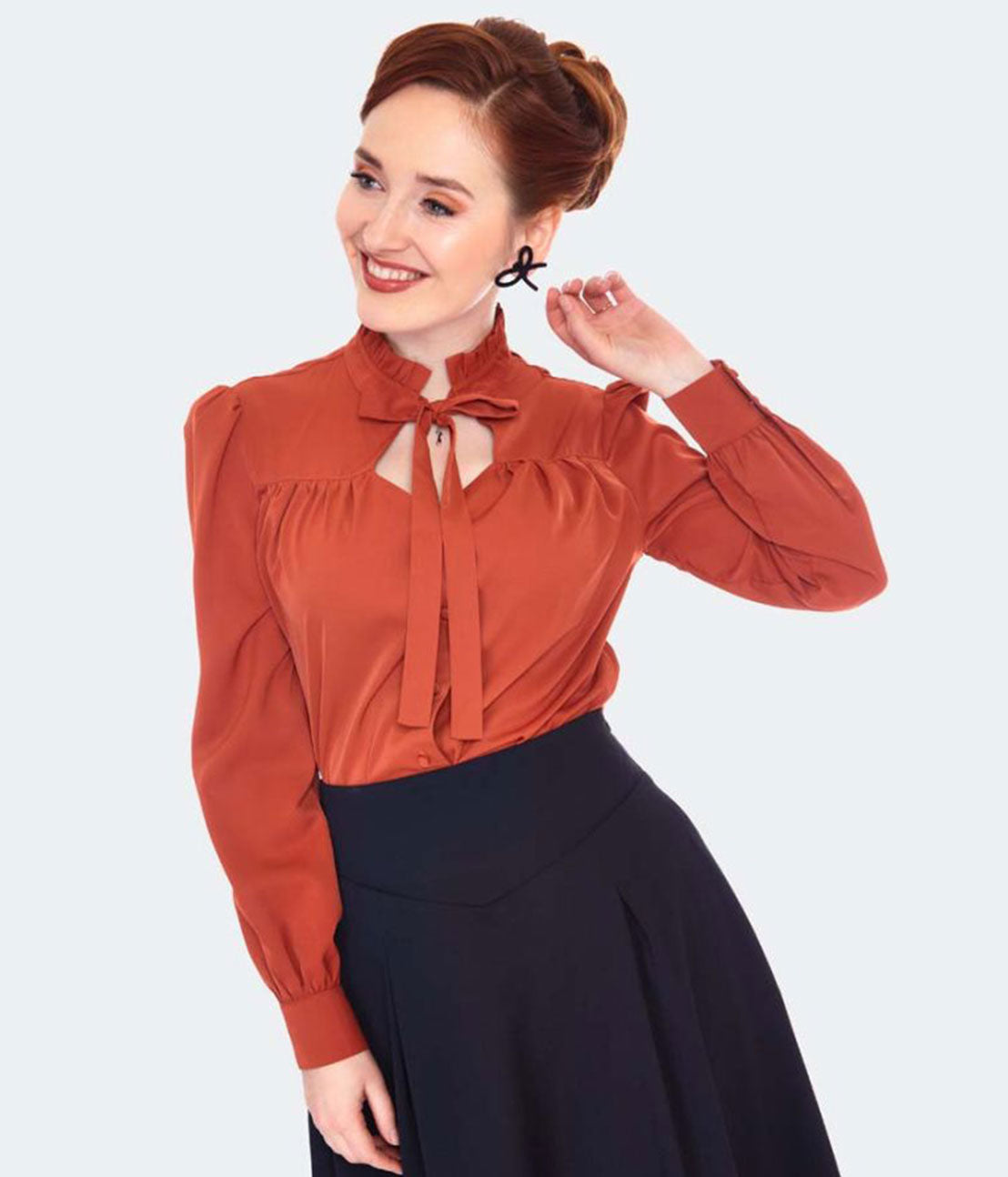 Sassy Pinup VV Ruffle Blouse TPA 20266023