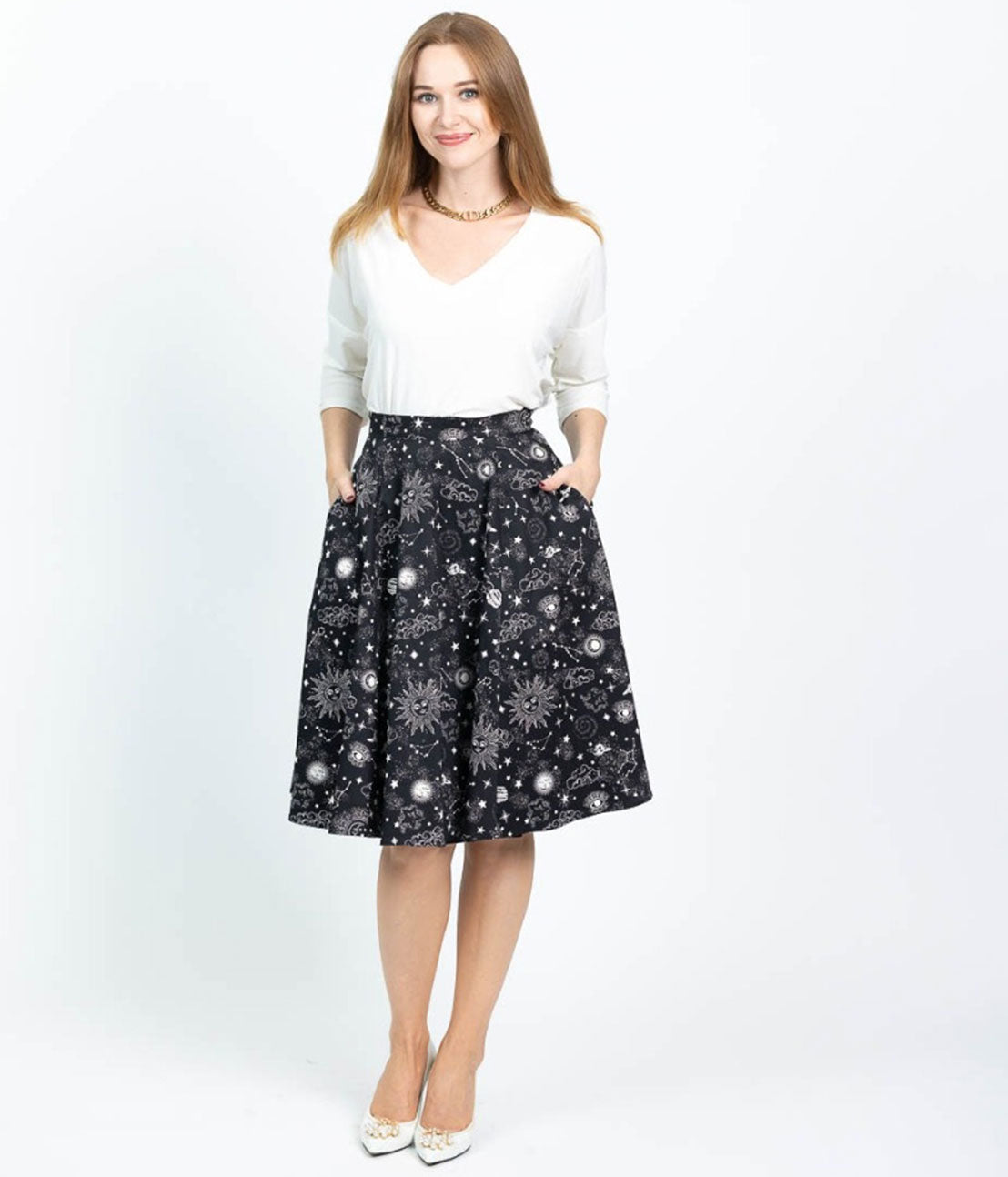 Sassy Rose Solar Skirt 2052423B-LUNAR