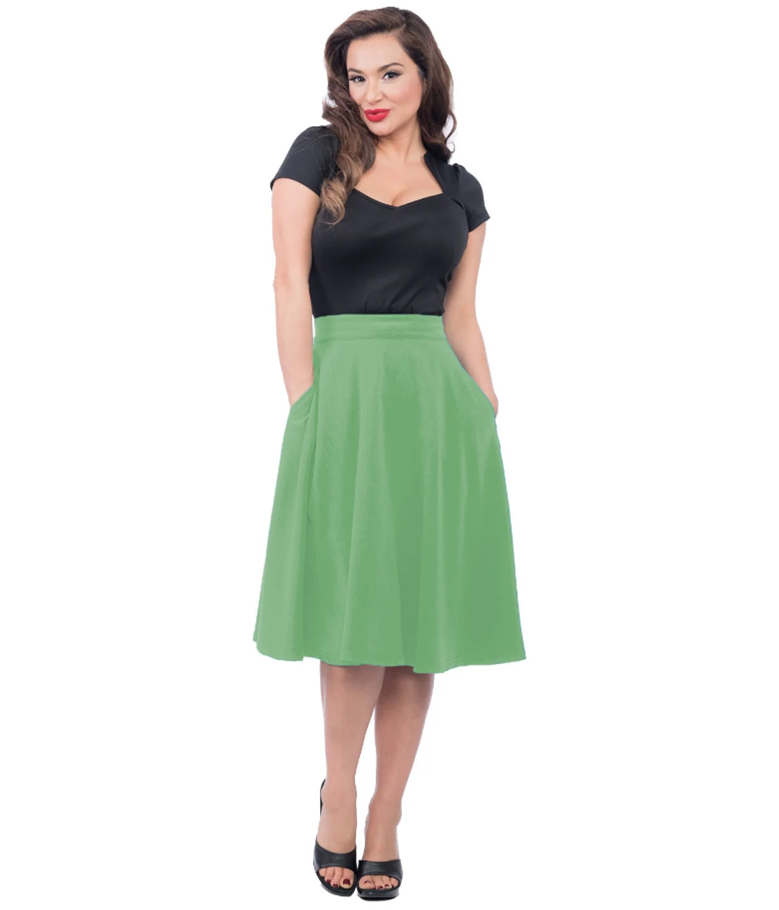 Sassy Thrill  Skirt Green