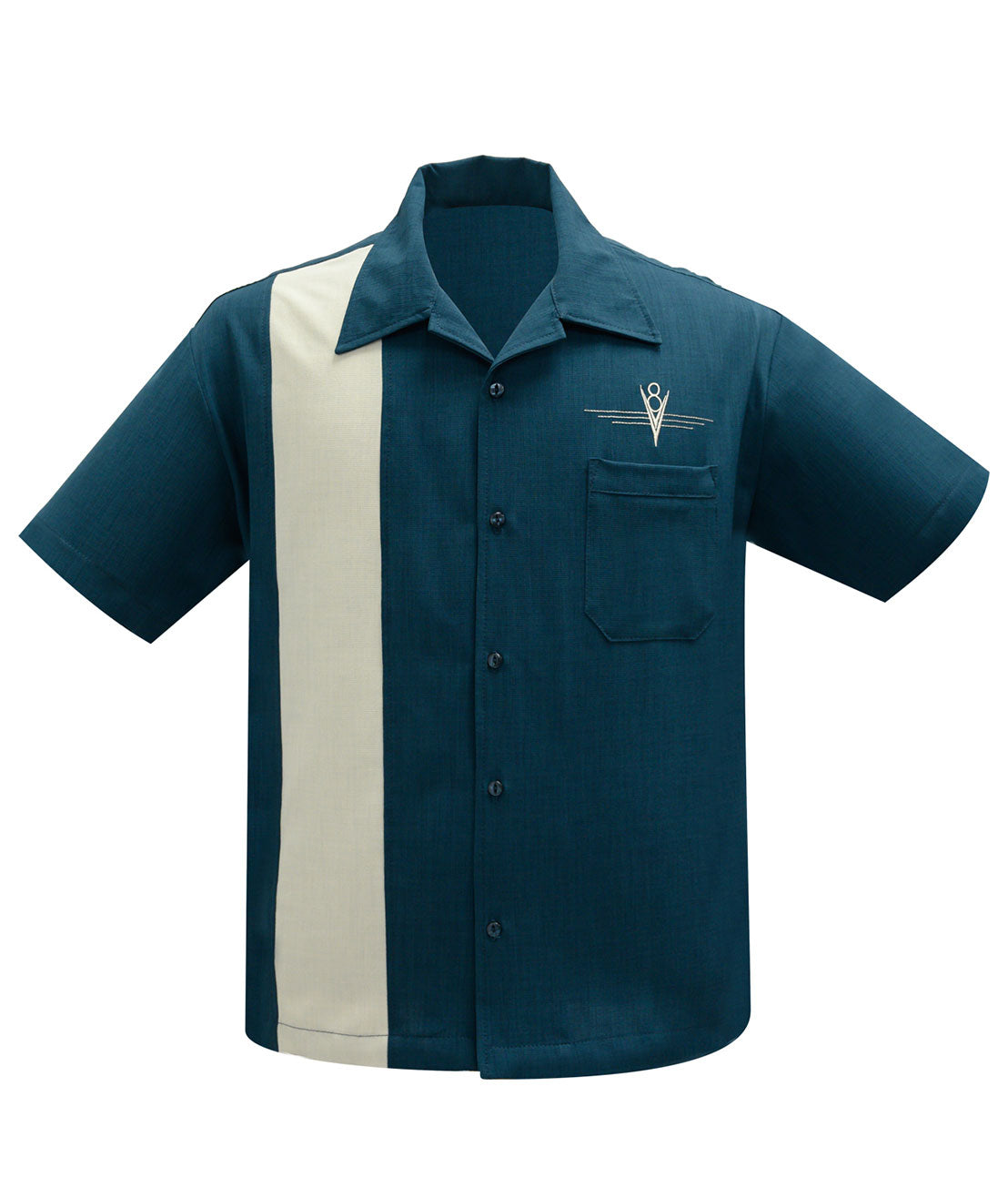 Sassy V-8 Shirt Teal